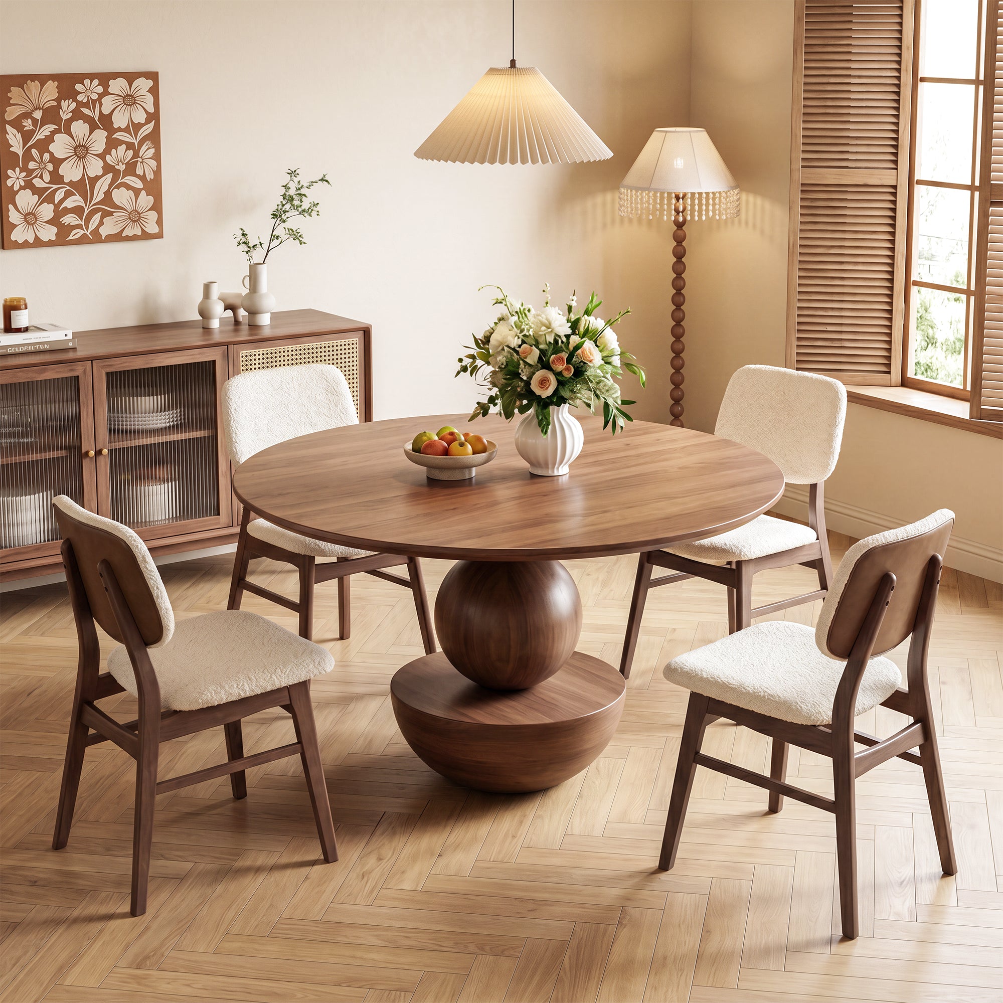 Dining Chairs Set of 2, Mid-Century Modern Dining Room Kitchen Dinner Chairs, Upholstered Vanity Living Room Chairs, Open Back and Padded Seat for Home/Kitchen/Living Room/Bedroom