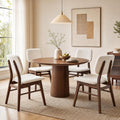 Stella Mia Dining Chairs Set of 4, Mid-Century Modern Dining Room Kitchen Dinner Chairs, Upholstered Vanity Living Room Chairs