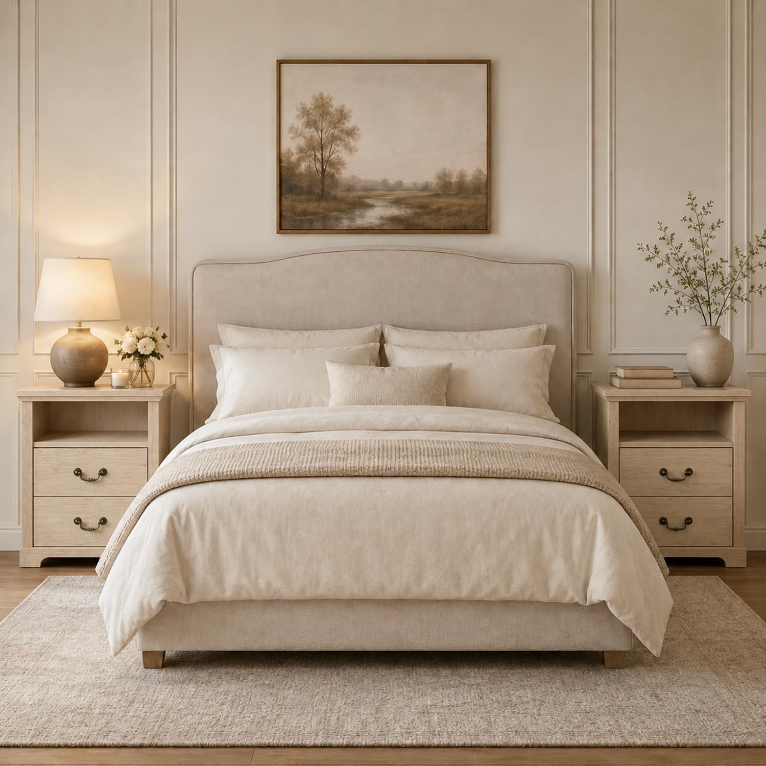Stella Mia Farmhouse Nightstands Set of 2