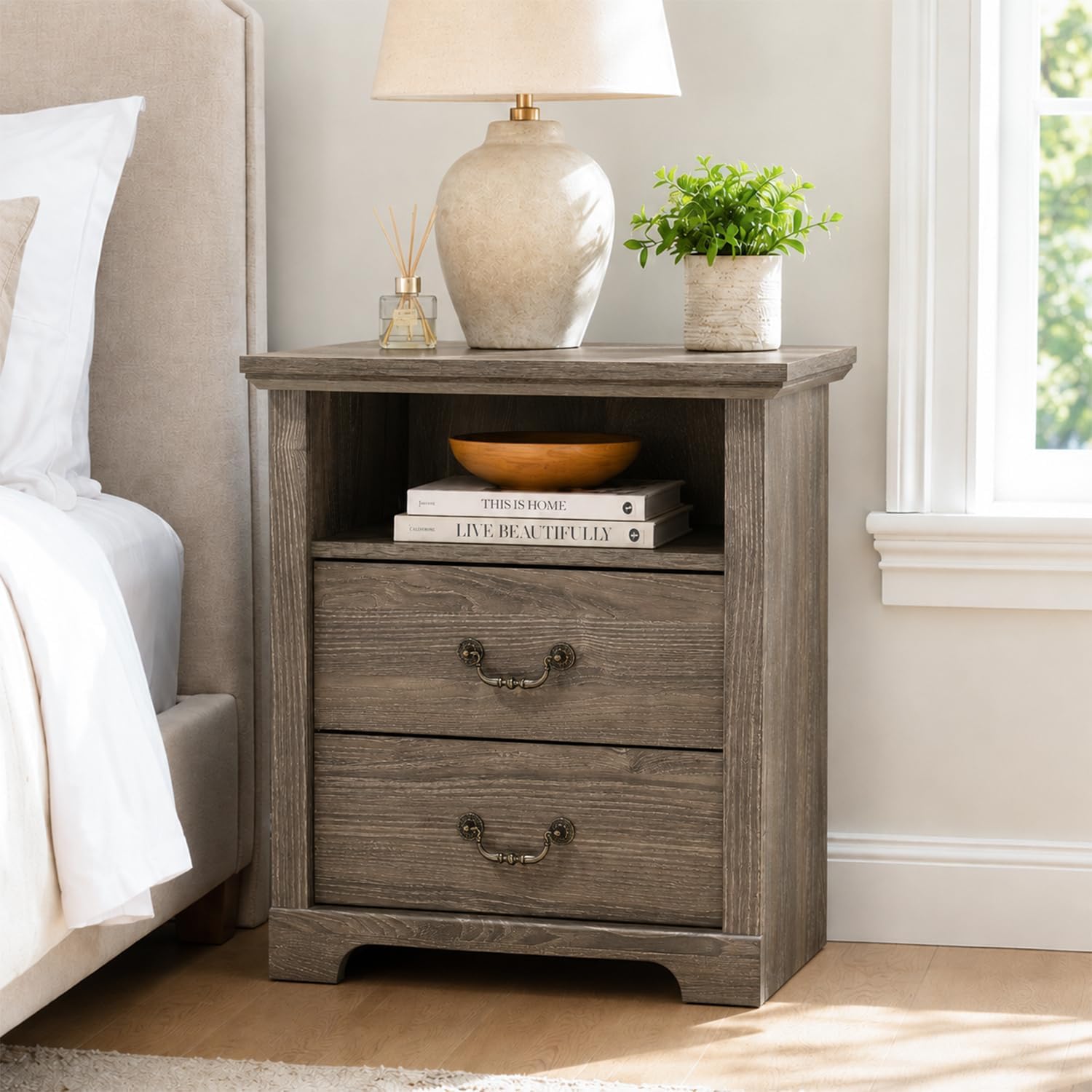 Stella Mia Farmhouse Nightstand