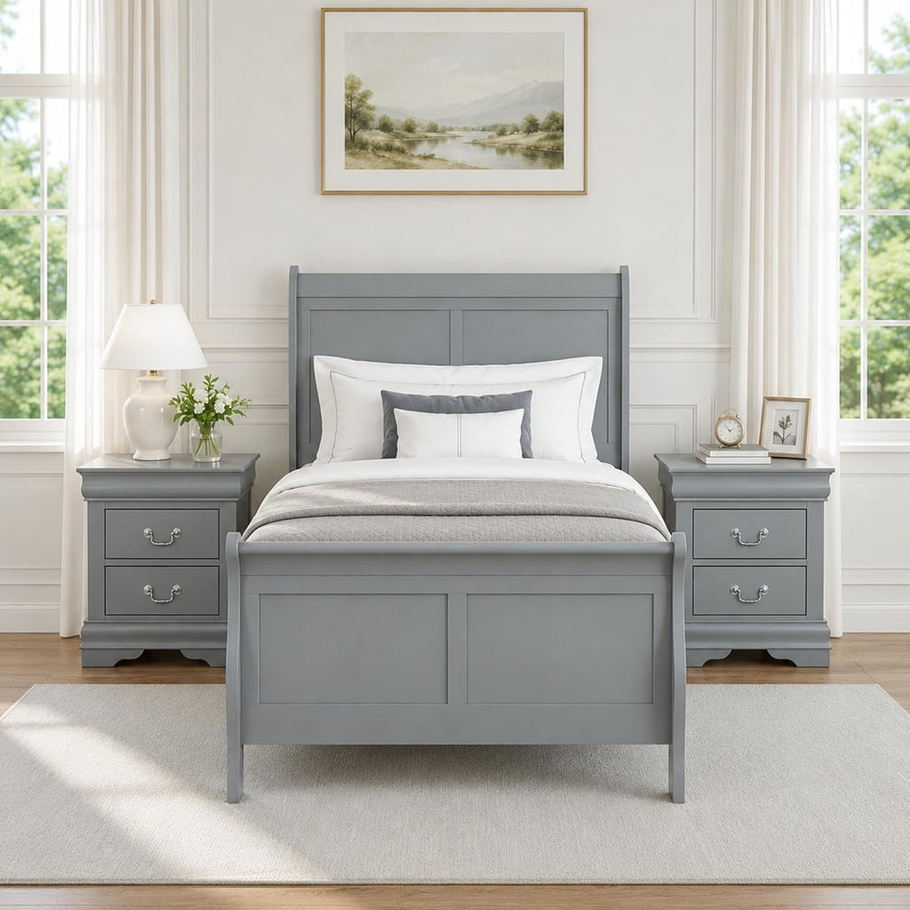 Stella Mia 3-Piece Queen Bedroom Set with 2 Nightstands