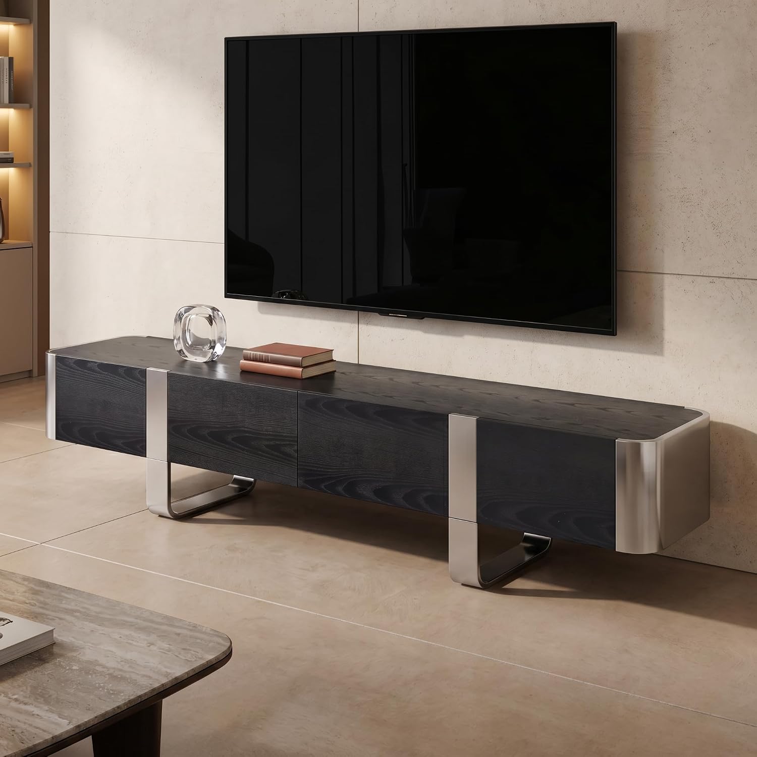Stella Mia 78" TV Stand Modern Entertainment Center & Media Console
