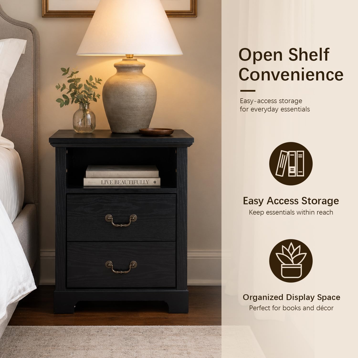 Stella Mia Farmhouse Nightstand
