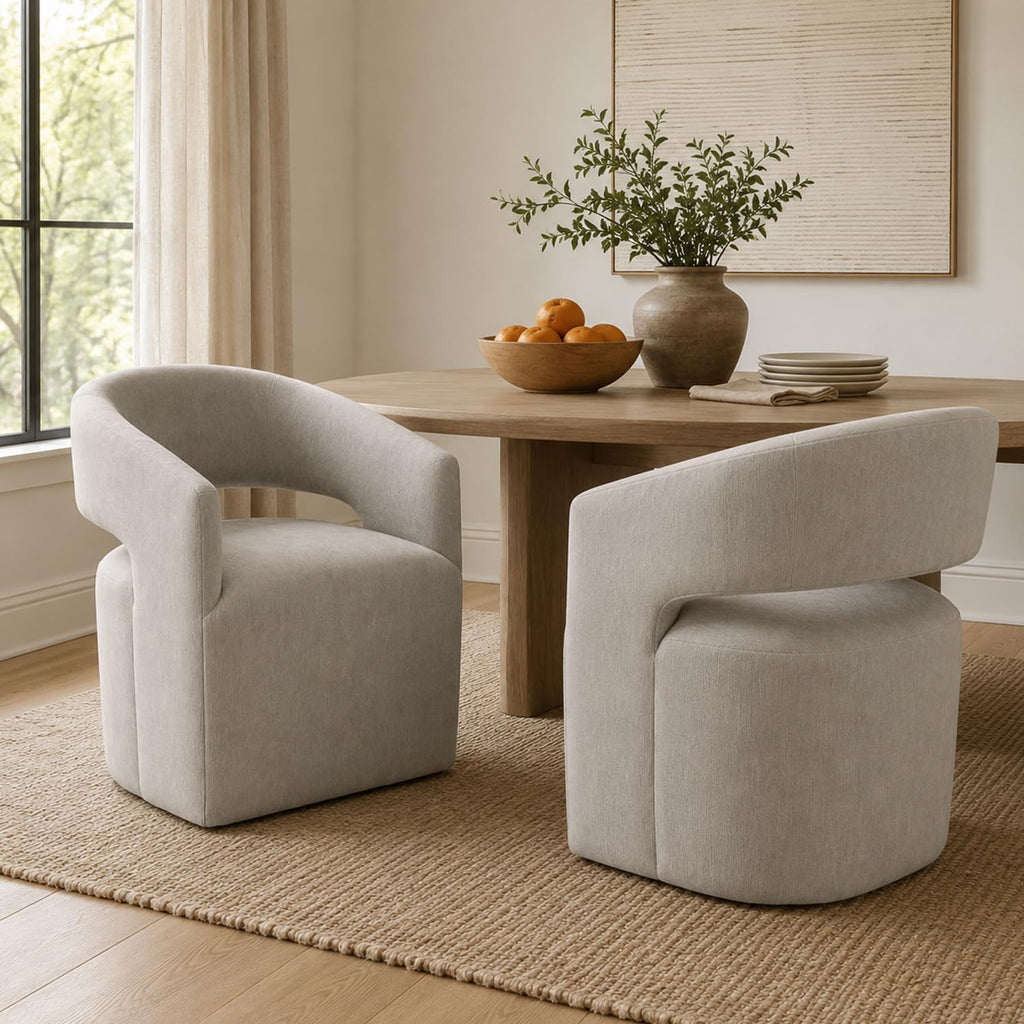 Stella Mia Barrel Accent Chair with Casters