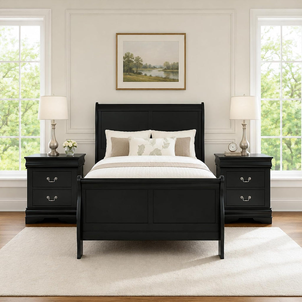 Stella Mia 3-Piece Queen Bedroom Set with 2 Nightstands