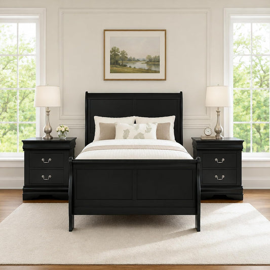 Stella Mia 3-Piece Queen Bedroom Set with 2 Nightstands
