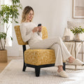 Stella Mia Armless Accent Chair, Contemporary Modern Upholstered Chair with Angled Backrest