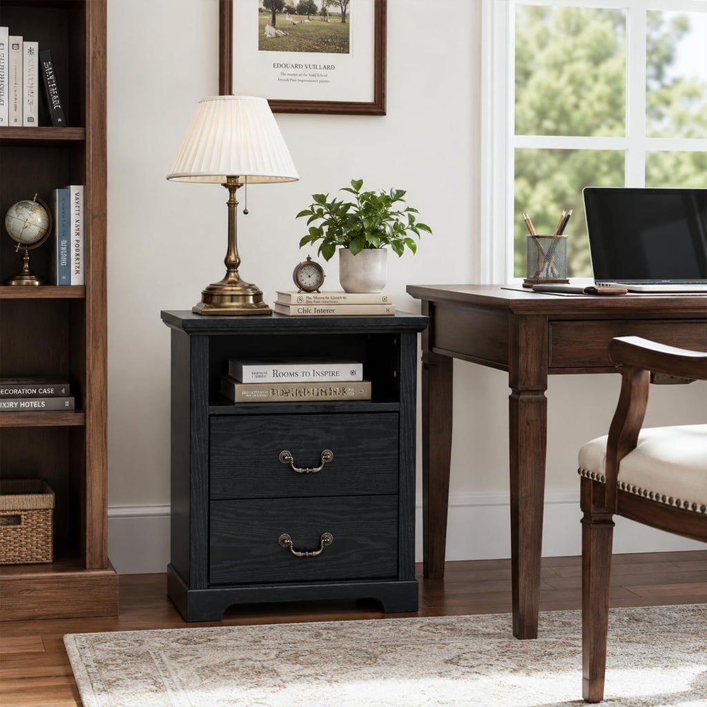 Stella Mia Farmhouse Nightstands Set of 2