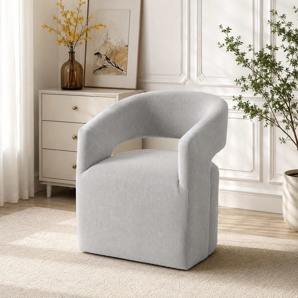 Stella Mia Barrel Accent Chair with Casters