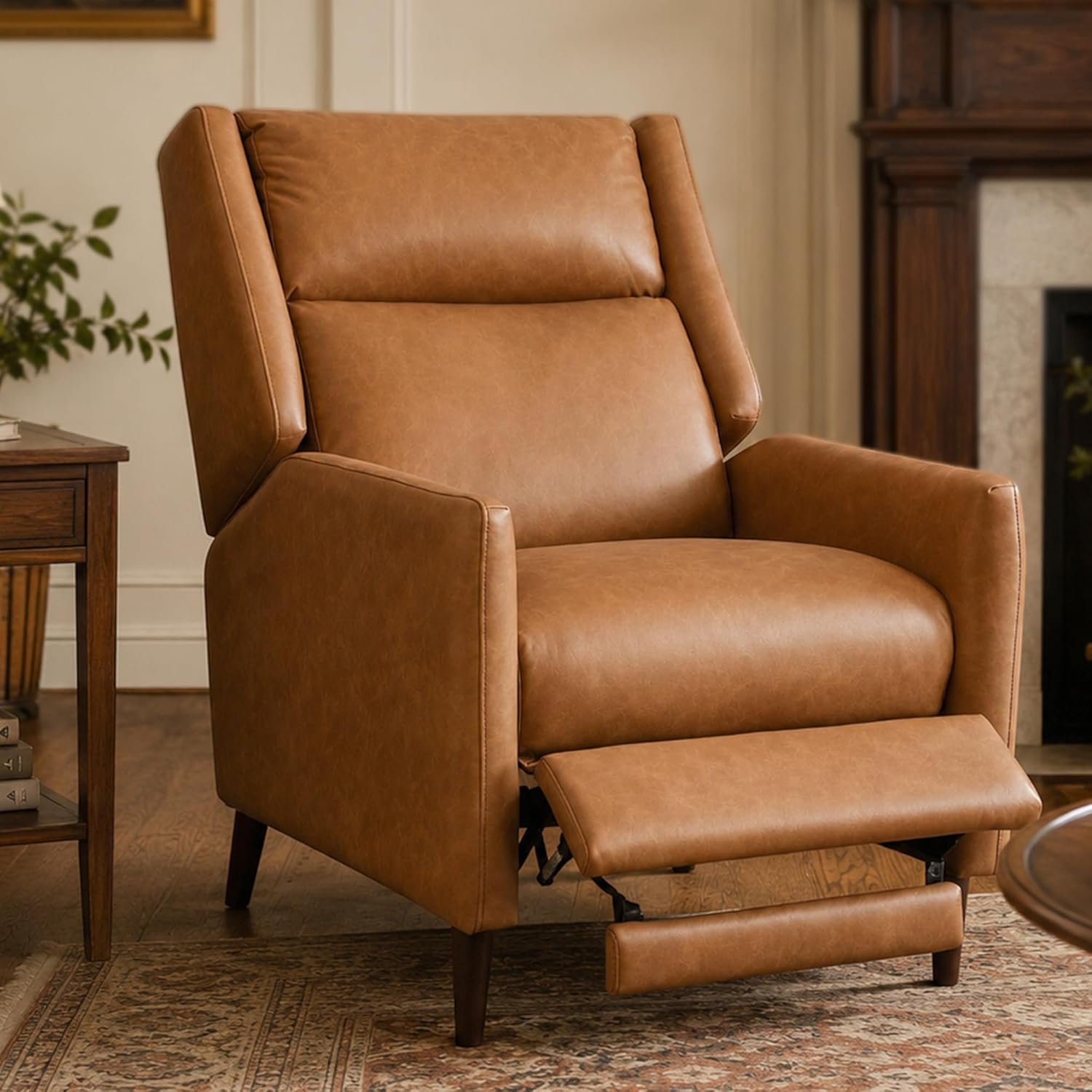 Stella Mia Manual Recliner Chair, Extra Wide Recliner for Adults, Adjustable Fabric Lounge Chair