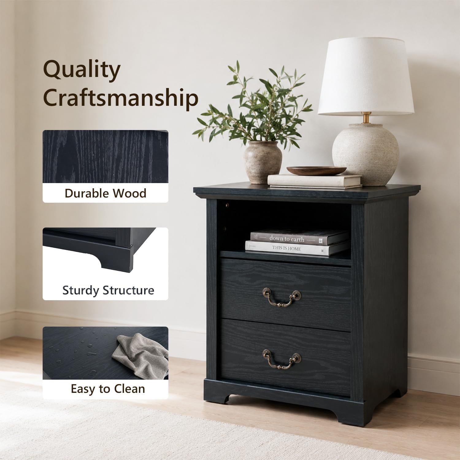 Stella Mia Farmhouse Nightstand