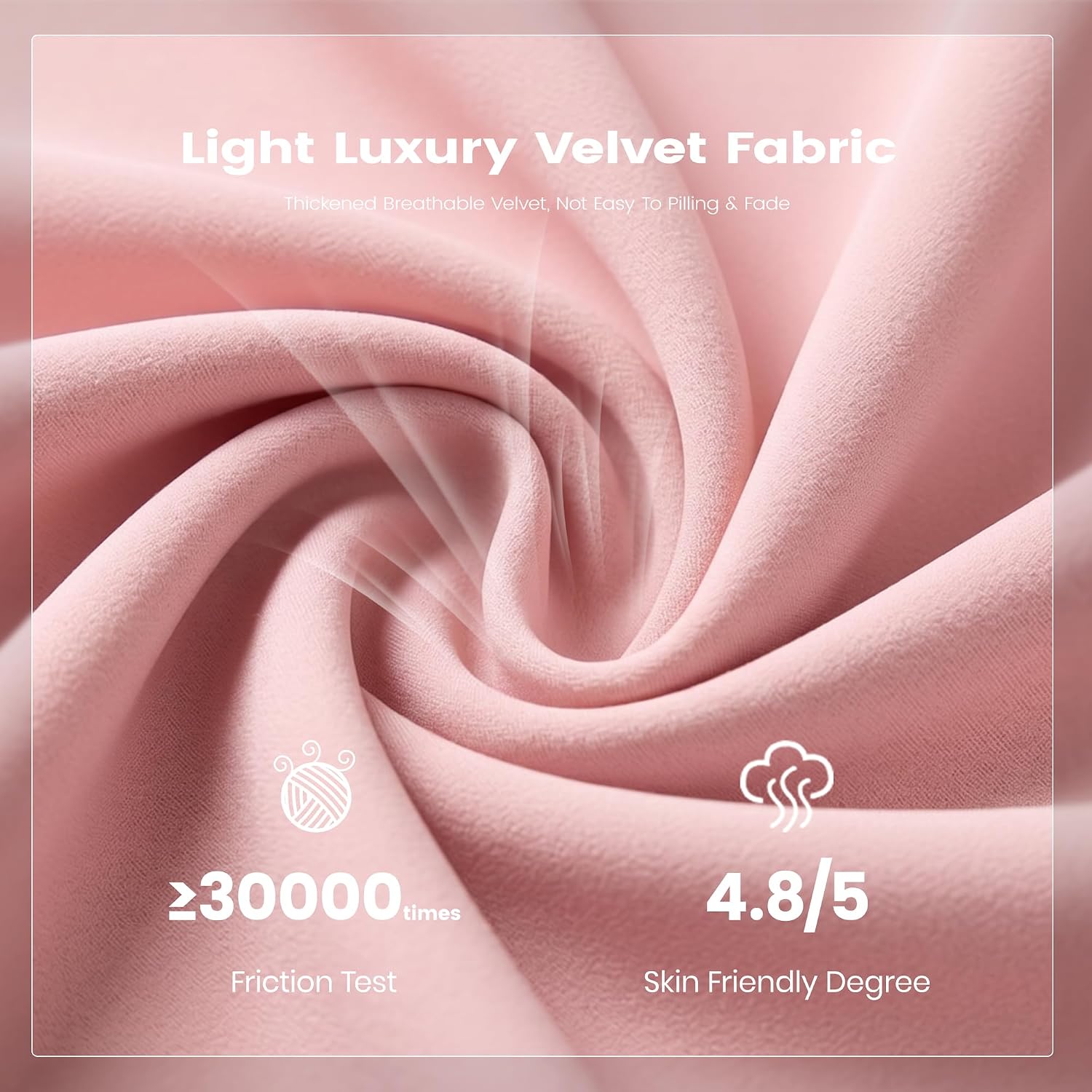 Vanity Chair with Wheels, Adjustable Makeup Desk Chair for Bedroom, Pink | Soft velvet upholstery, 300 lbs capacity, 18.1-21.7 in seat height, 360 swivel, curved back, gold base, study and home office