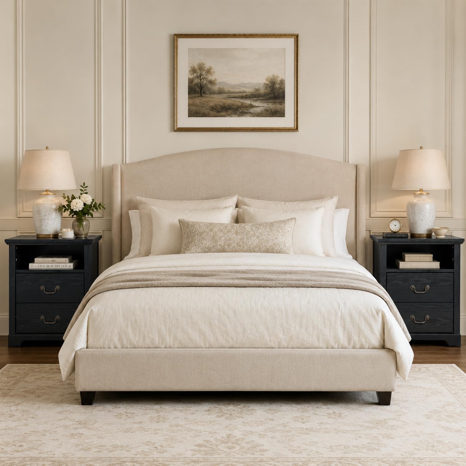 Stella Mia Farmhouse Nightstands Set of 2