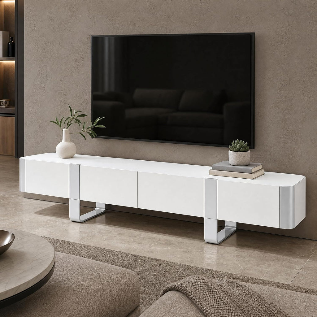 Stella Mia 78" TV Stand Modern Entertainment Center & Media Console