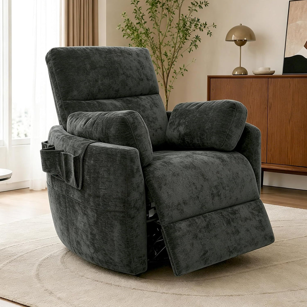 Stella Mia Extra Wide Power Swivel Rocker Recliner Chair Nursery