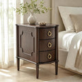 Stella Mia Narrow Nightstand with 3 Drawers & Ball-Bearing Glides