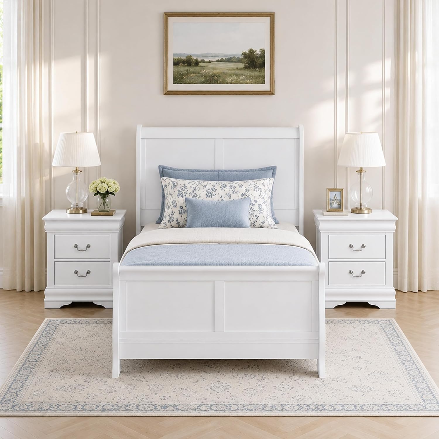 Stella Mia 3-Piece Queen Bedroom Set with 2 Nightstands