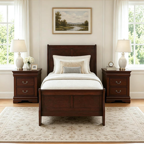Stella Mia 3-Piece Queen Bedroom Set with 2 Nightstands