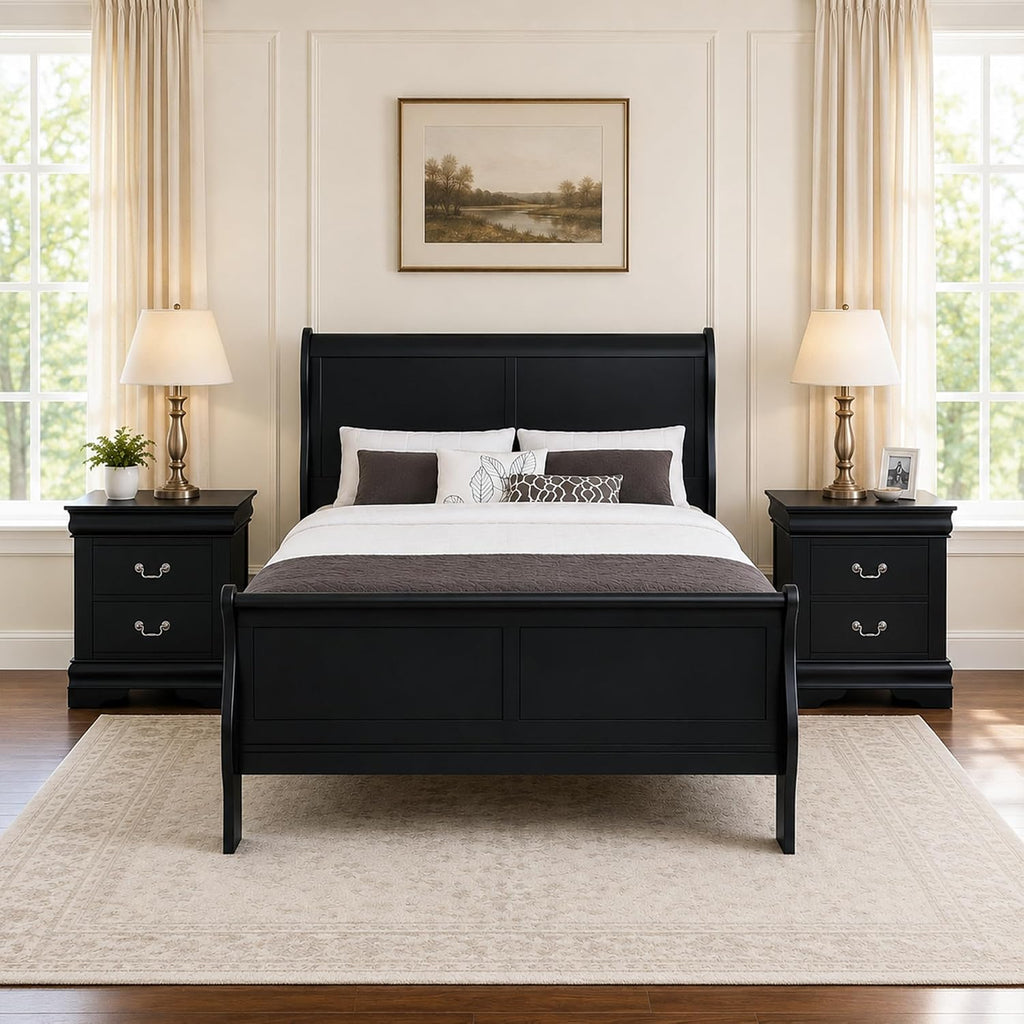 Stella Mia 3-Piece Queen Bedroom Set with 2 Nightstands