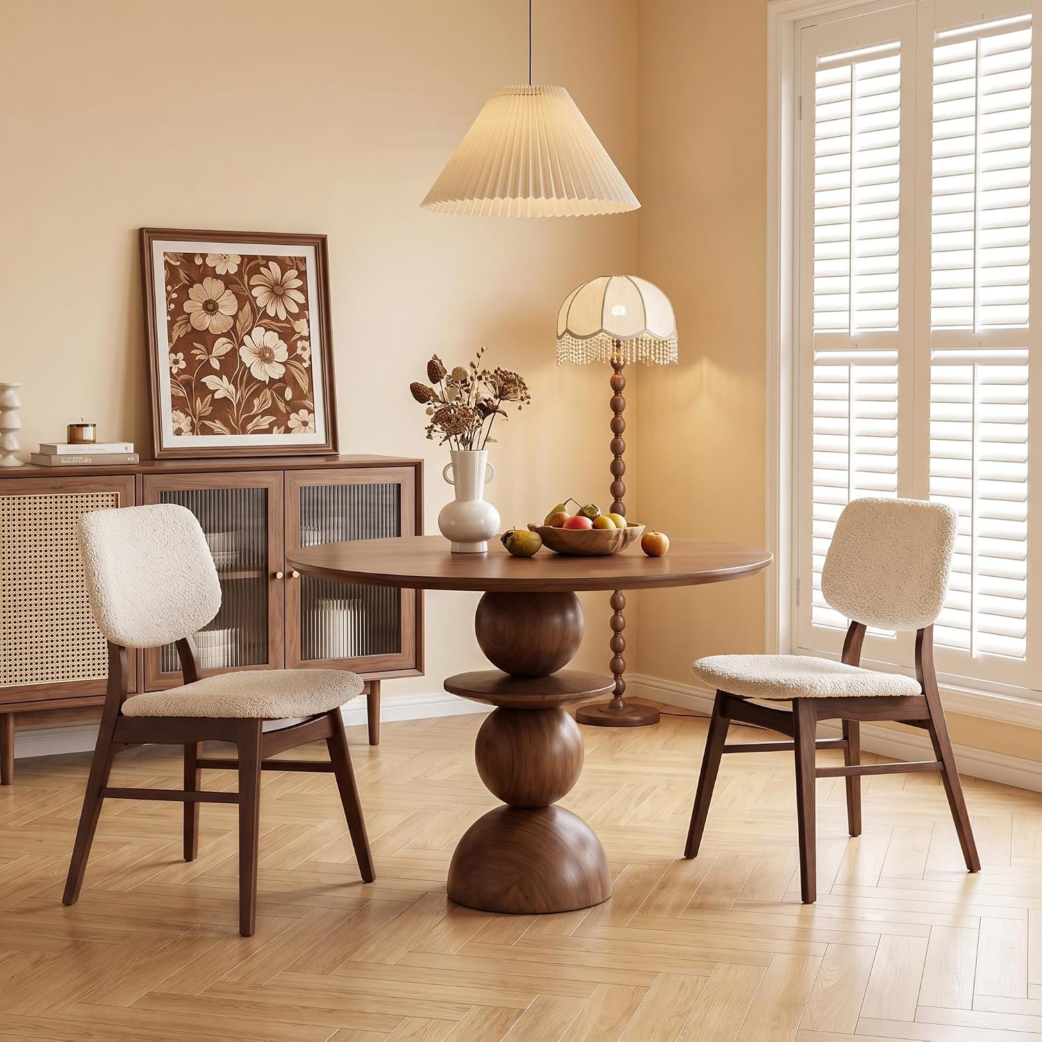 Stella Mia Dining Chairs Set of 2, Mid-Century Modern Dining Room Kitchen Dinner Chairs