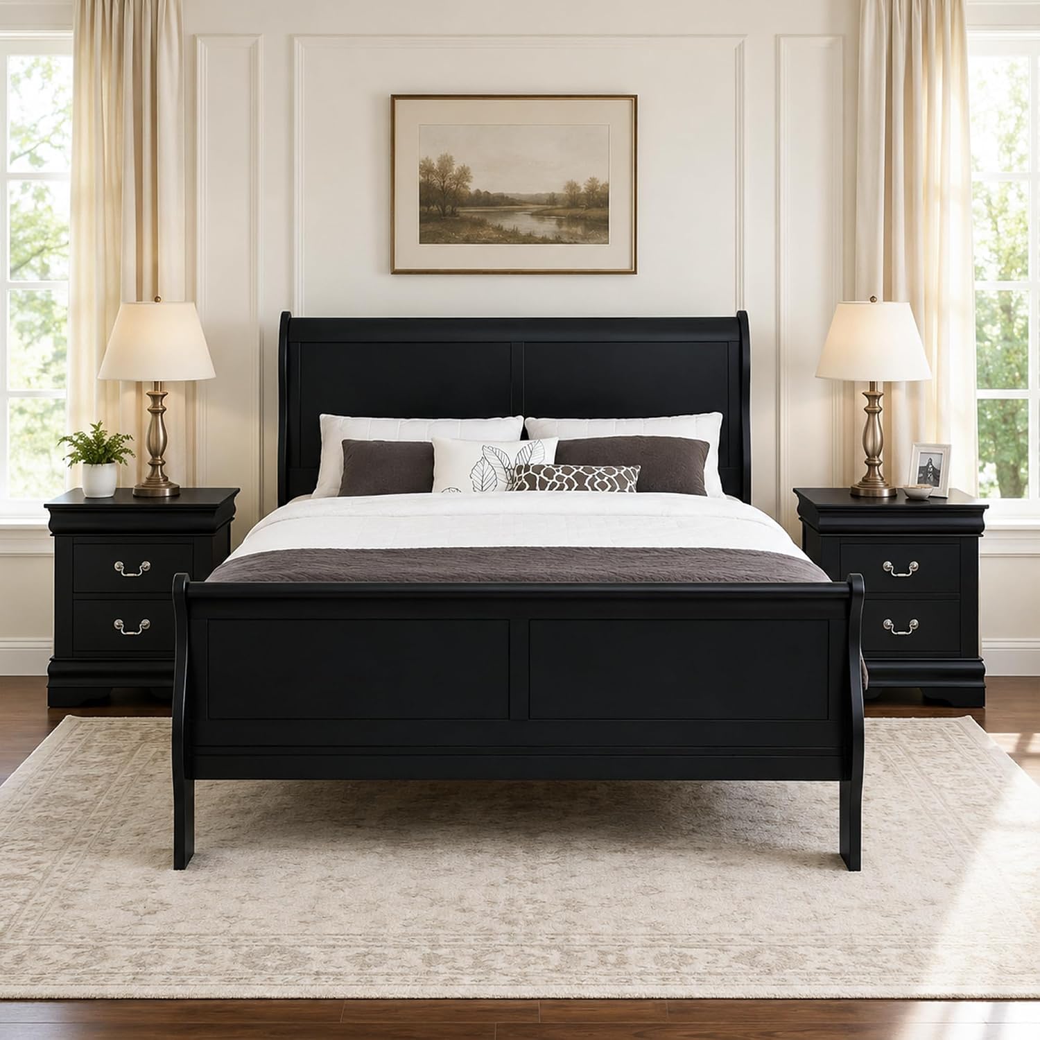 Stella Mia 3-Piece Queen Bedroom Set with 2 Nightstands