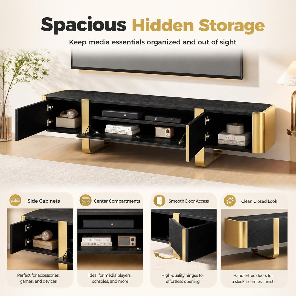 Stella Mia 78" TV Stand Modern Entertainment Center & Media Console