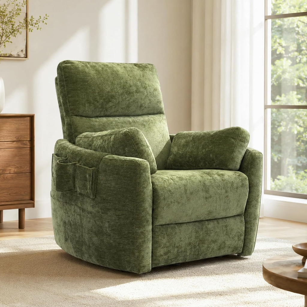 Stella Mia Extra Wide Power Swivel Rocker Recliner Chair Nursery