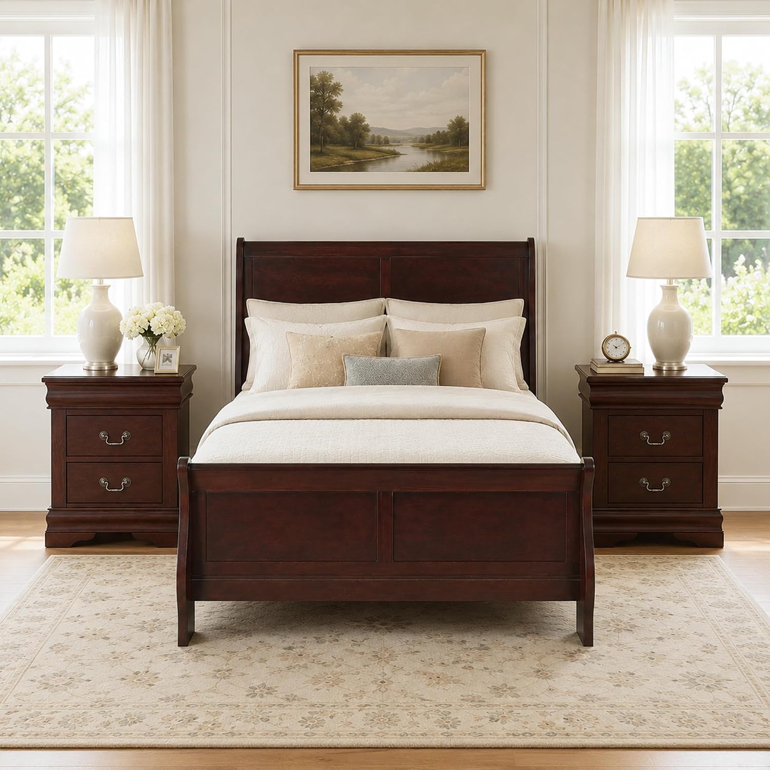 Stella Mia 3-Piece Queen Bedroom Set with 2 Nightstands