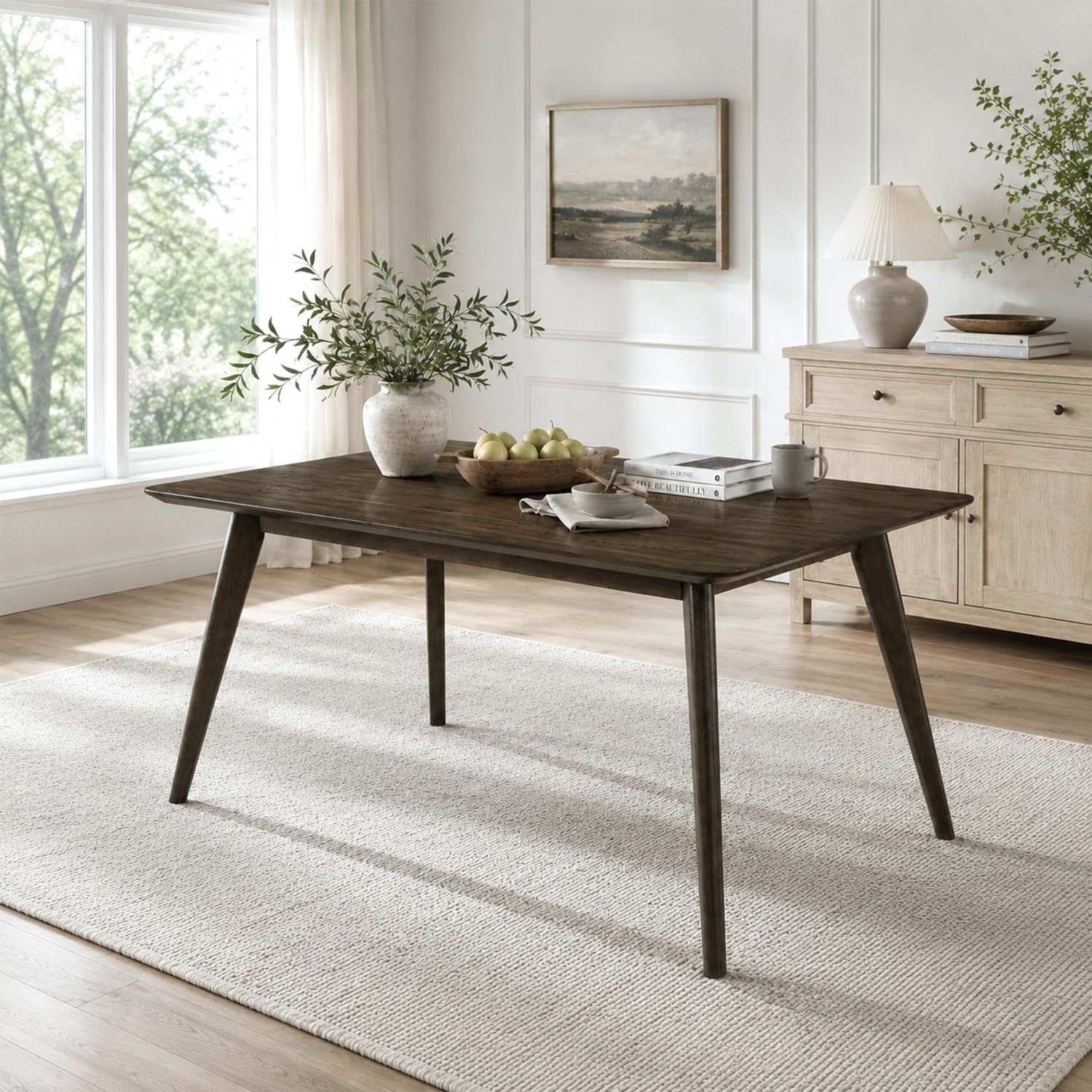 Stella Mia 7-Piece Wooden Counter Height Dining Table Set for 6