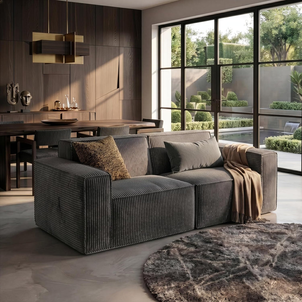 Stella Mia Oversized Compressed Loveseat