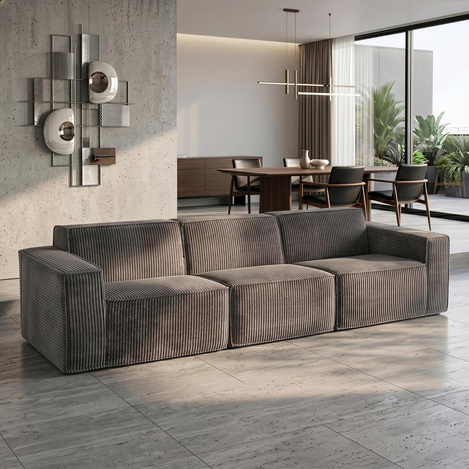 Stella Mia Oversized Compressed Loveseat