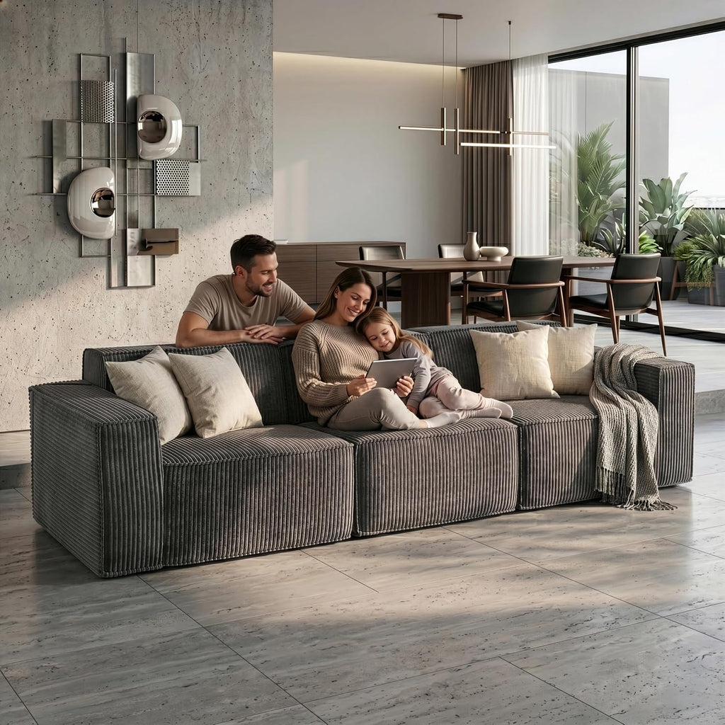 Stella Mia Oversized Compressed Loveseat
