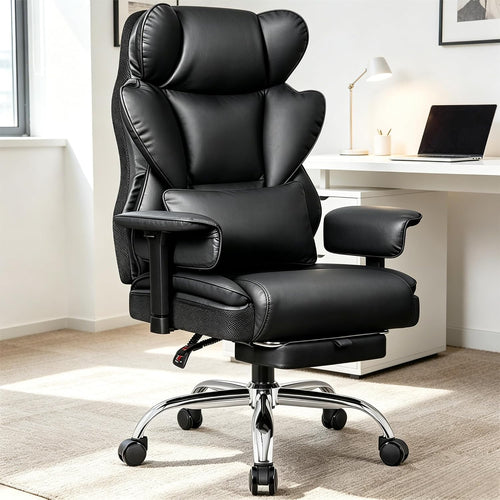Stella Mia Big & Tall Office Chair 400 LBS Capacity, Heavy Duty Ergonomic Executive Computer Chair with Adjustable Arms and Wide Seat
