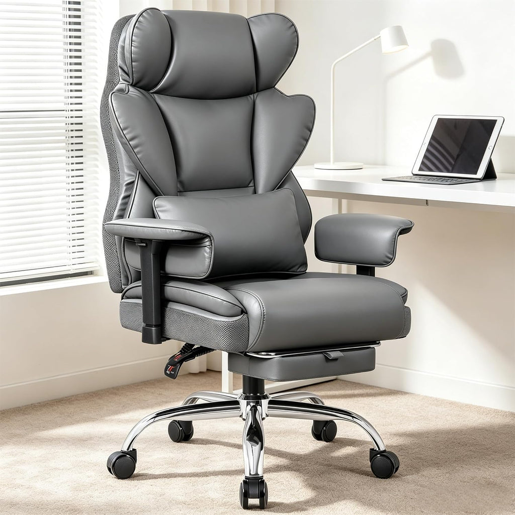 Stella Mia Big & Tall Office Chair 400 LBS Capacity, Heavy Duty Ergonomic Executive Computer Chair with Adjustable Arms and Wide Seat